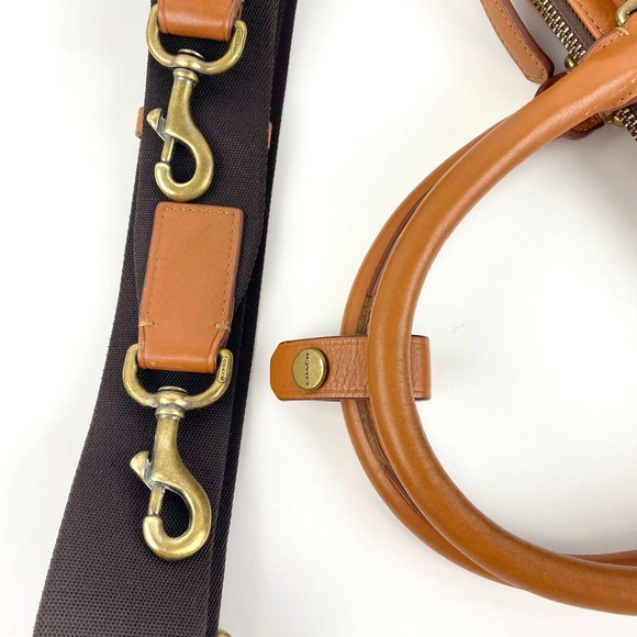 Coach Heritage Leather Briefcase British Tan Brown Sleek, Detachable Strap, Fine - Picture 5 of 13